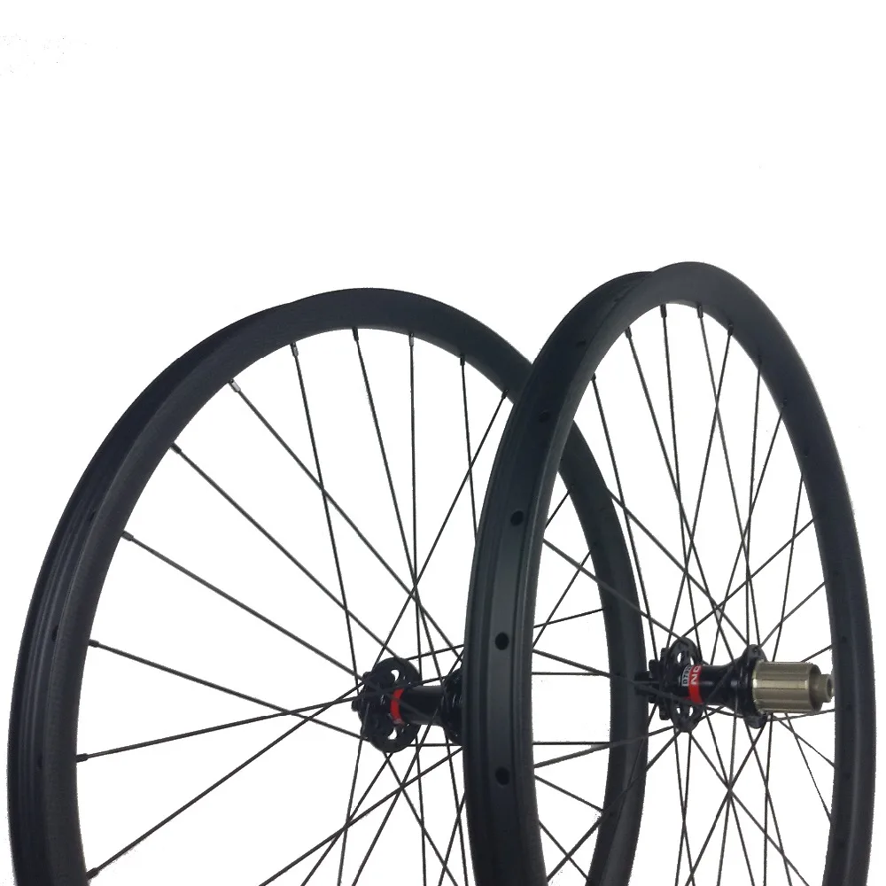 Bike Parts Light Weight DH Mountain Cycle 29 Inch Carbon Wheelset 35mm Width Clincher Hookless Tubeless Compatible For Down Hill