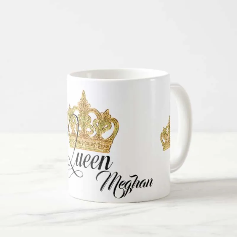 Personalized Crown Queen Coffee Mug  Custom name Tea Cup Funny Mugs Cups for Girlfriend Boyfriend Gift