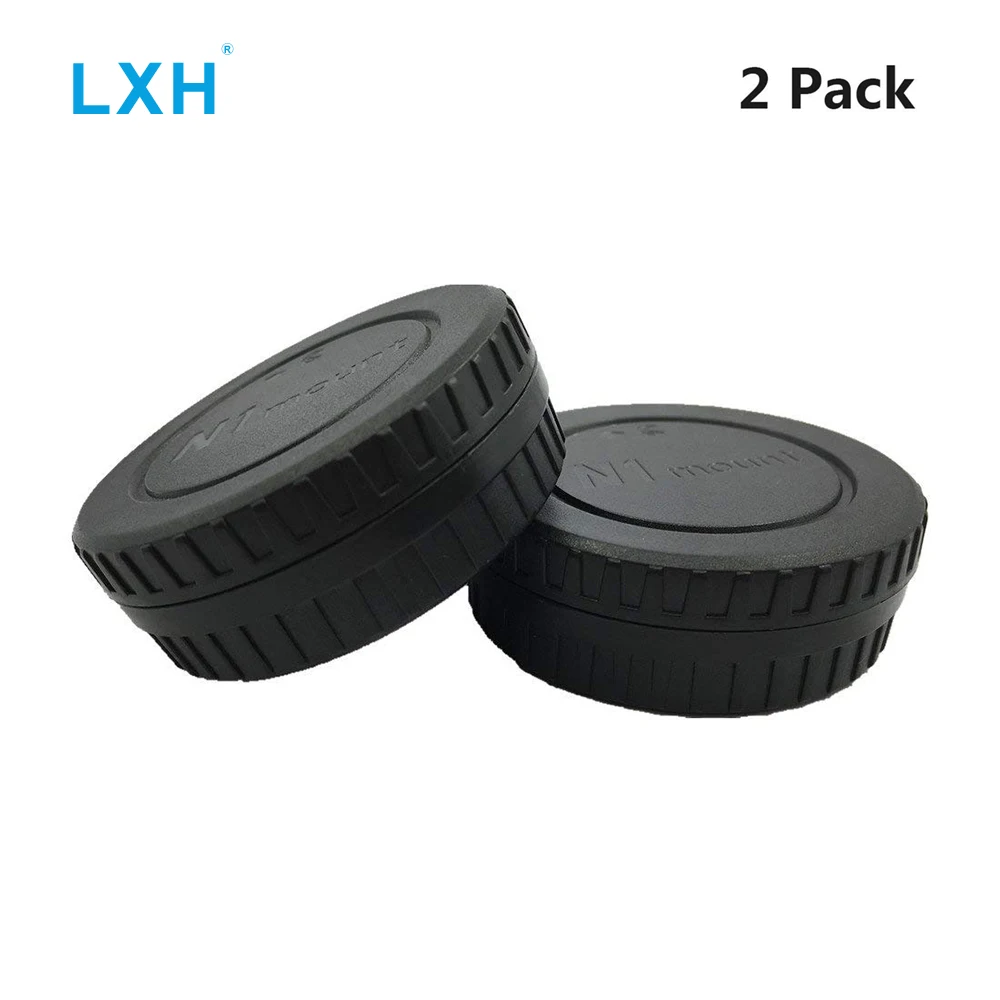 LXH LC-N1 Black Camera Front Body Cap+Rear Lens Cap Cover Kit for Nikon N1-Mount Nikon 1 N1 J1 J2 J3 J4 V1 V2 V3 S1 S2 AW1