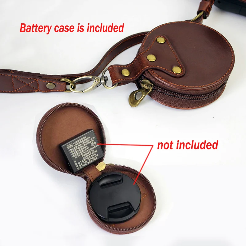 PU Leather Case cover Camera Bag For Canon EOS 90D 80D 70D 60D 80D2 80DII With Battery Opening