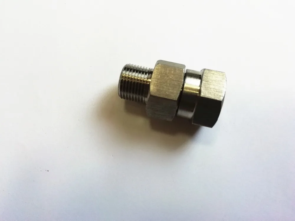 G3/8 swivel fitting connector adaptor 304 stainless steel high pressure 500bar inlet G3/8 Female outlet G3/8 Male