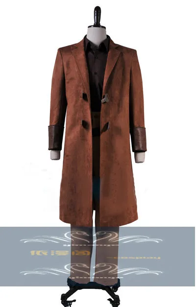 2017 Captain Malcolm Reynolds Brown Coat Costume for Firefly Cosplay