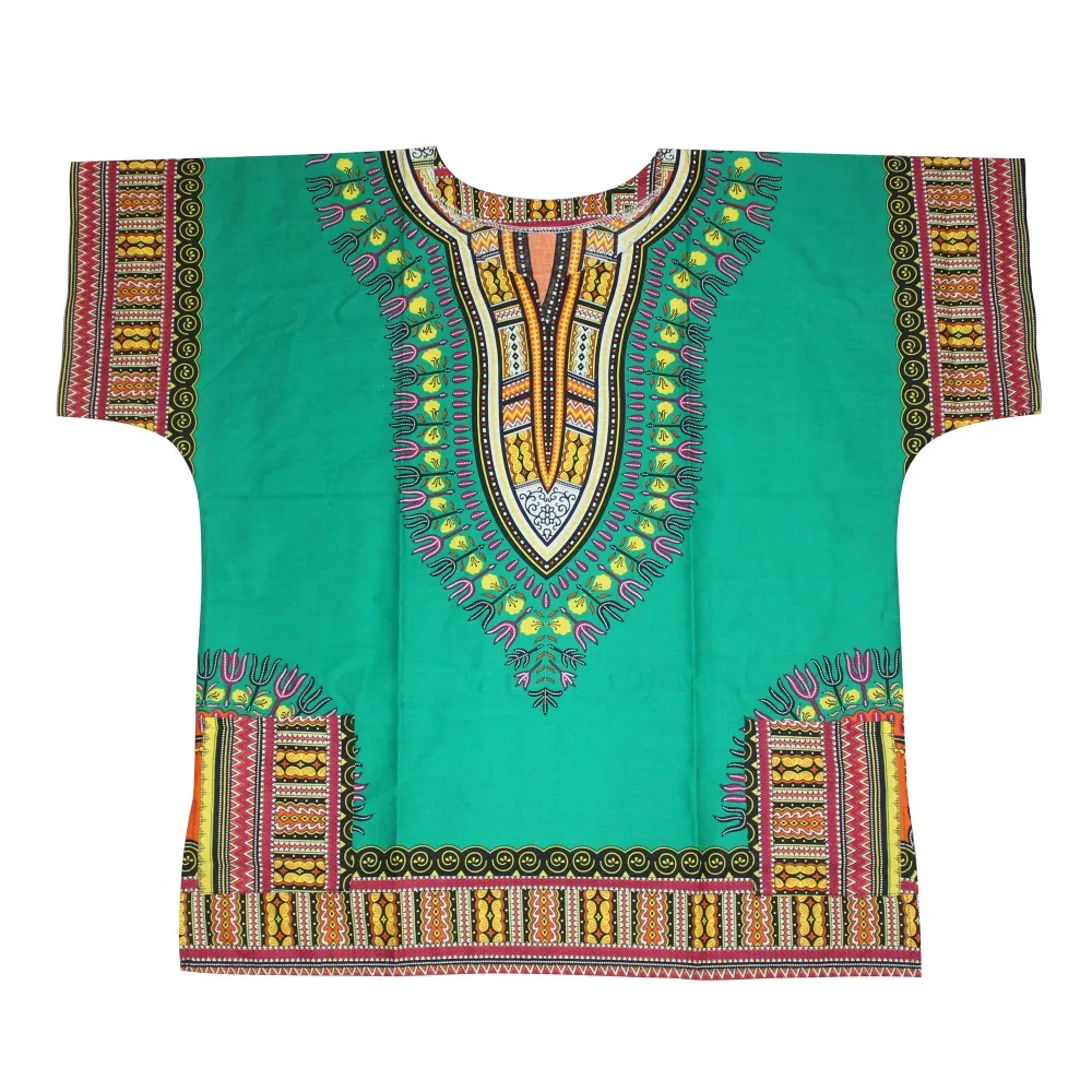 Maglietta africana Unisex da uomo in cotone Dashiki Unisex da donna