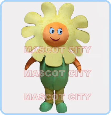 

mascot sun flower mascot costume adult size cartoon wild flower theme school performing costumes carnival fancy dress 2602