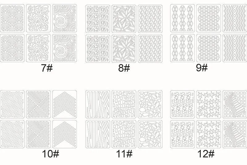 Autocollants pour ongles, pochoirs ajourés au Laser, gabarit de transfert, cœur étoile, modèle d'art, décalcomanies, décoration, 12/24