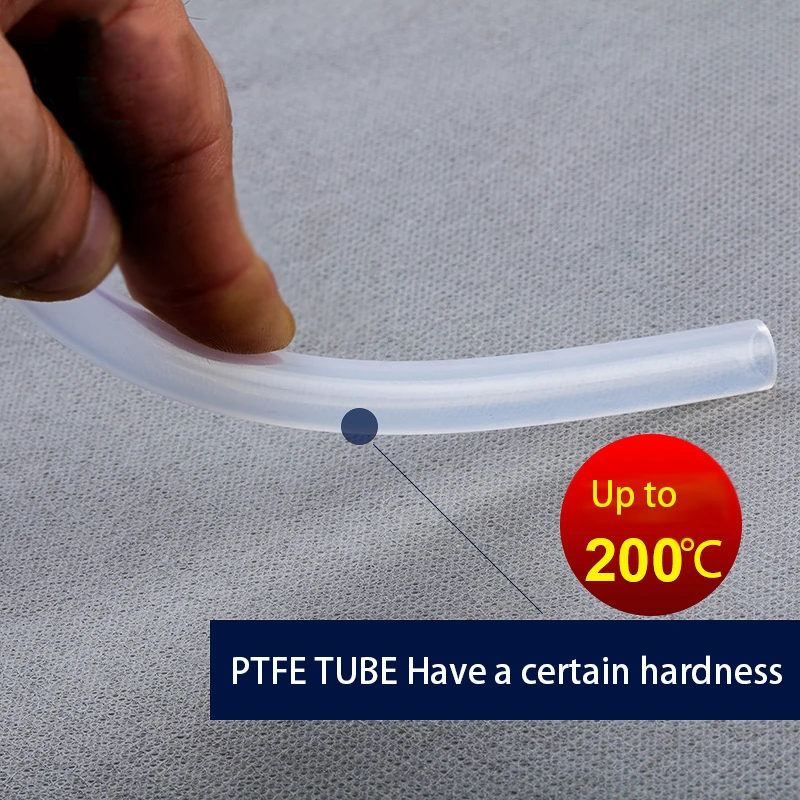 Clear PTFE tube pipe 5x7 6x8 7x9 8x10 10x12 12x14 mm 1/8 1/4 3/8 1/2 inch PFA 3D printer Nozzle feed food grade FEP F46