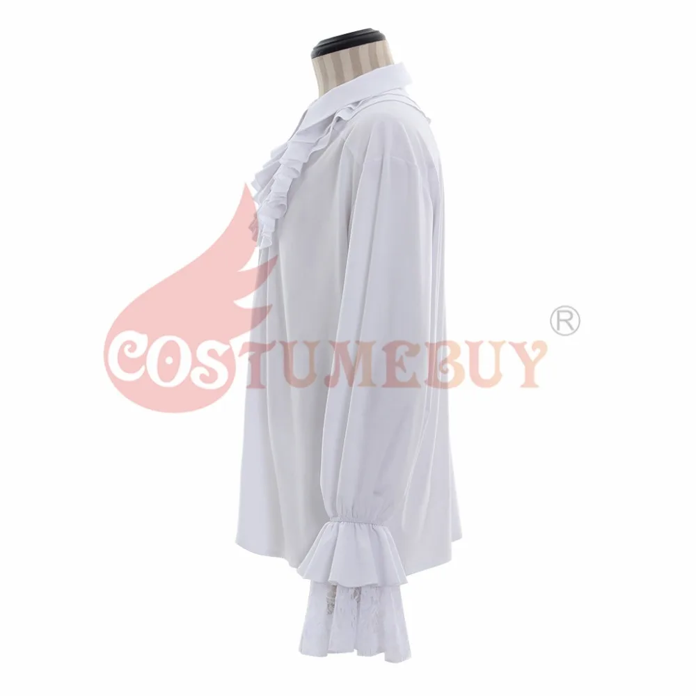 Costumebuy camicia medievale Vintage uomo rinascimentale Scottish Poet Vampire coloural Jabot camicetta manica lunga pirata su misura