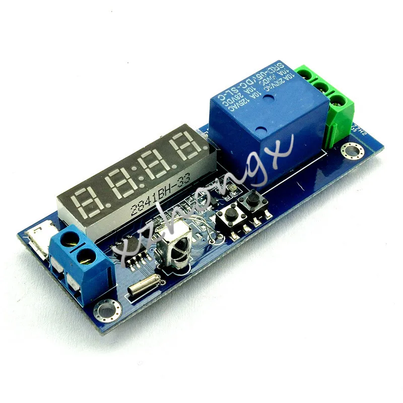 

Digital clock temperature timer relay module / cycle time / timer / self lock switch controller