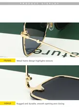 Oversize Bee Shape Square Sunglasses UV400 #6