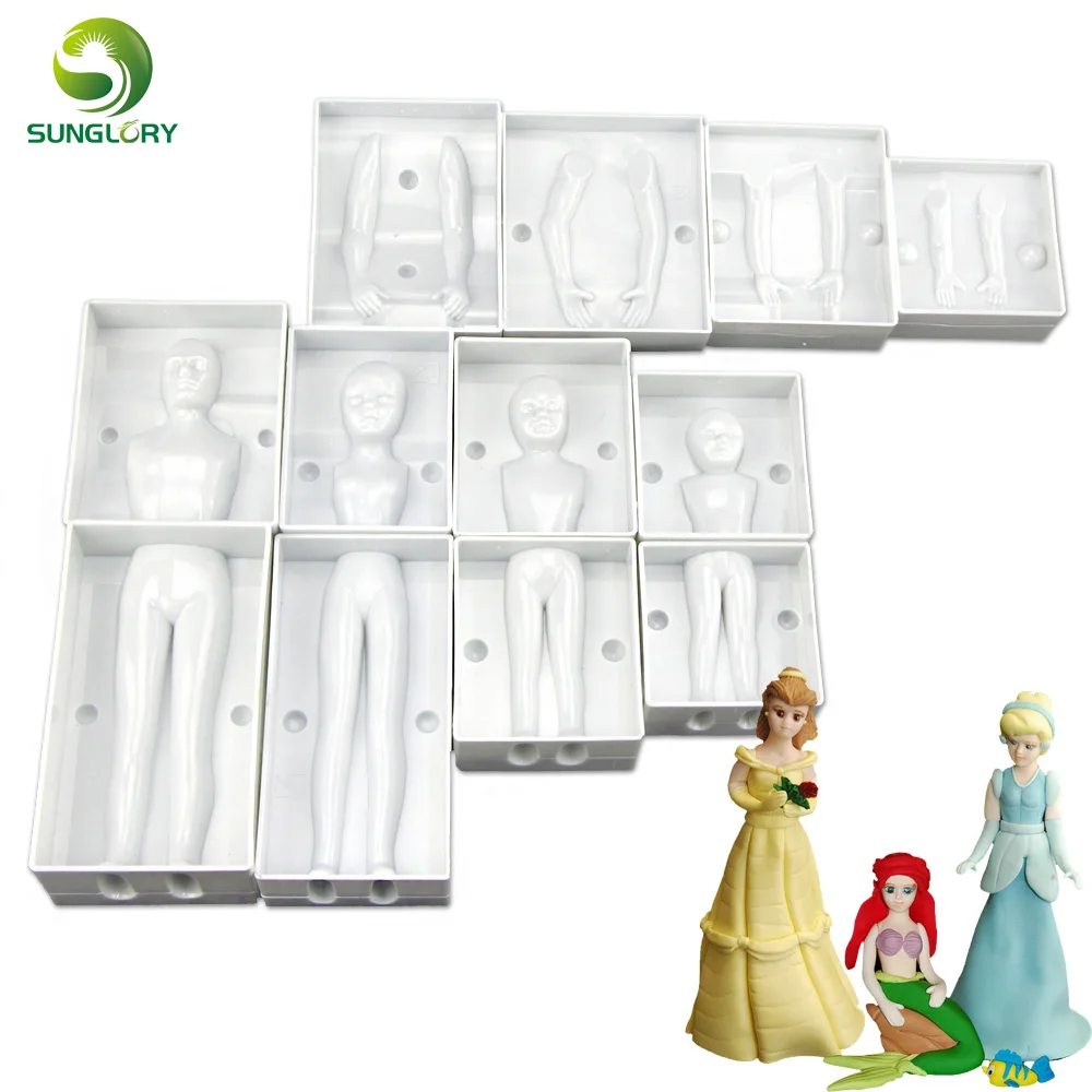 

Baking Decoration Fondant 3D People Shaped Cake Figure Mold Family Set Human Body Decorating Mould To Create Men Women Children