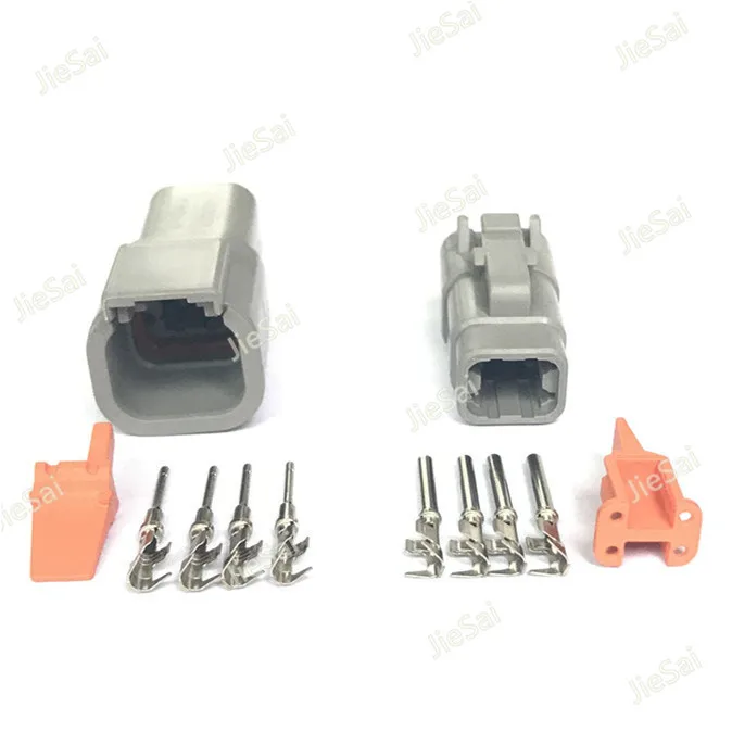 4 Pin DTM Series Female Male Electrical Auto Connector Automotive Plug DTM06-4S/ATM06-4S DTM