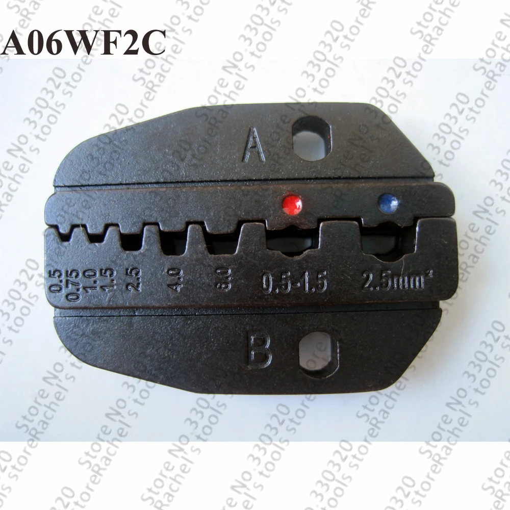 A06WF2C crimping jaw for wire end sleeves and insulated terminals,crimping die set