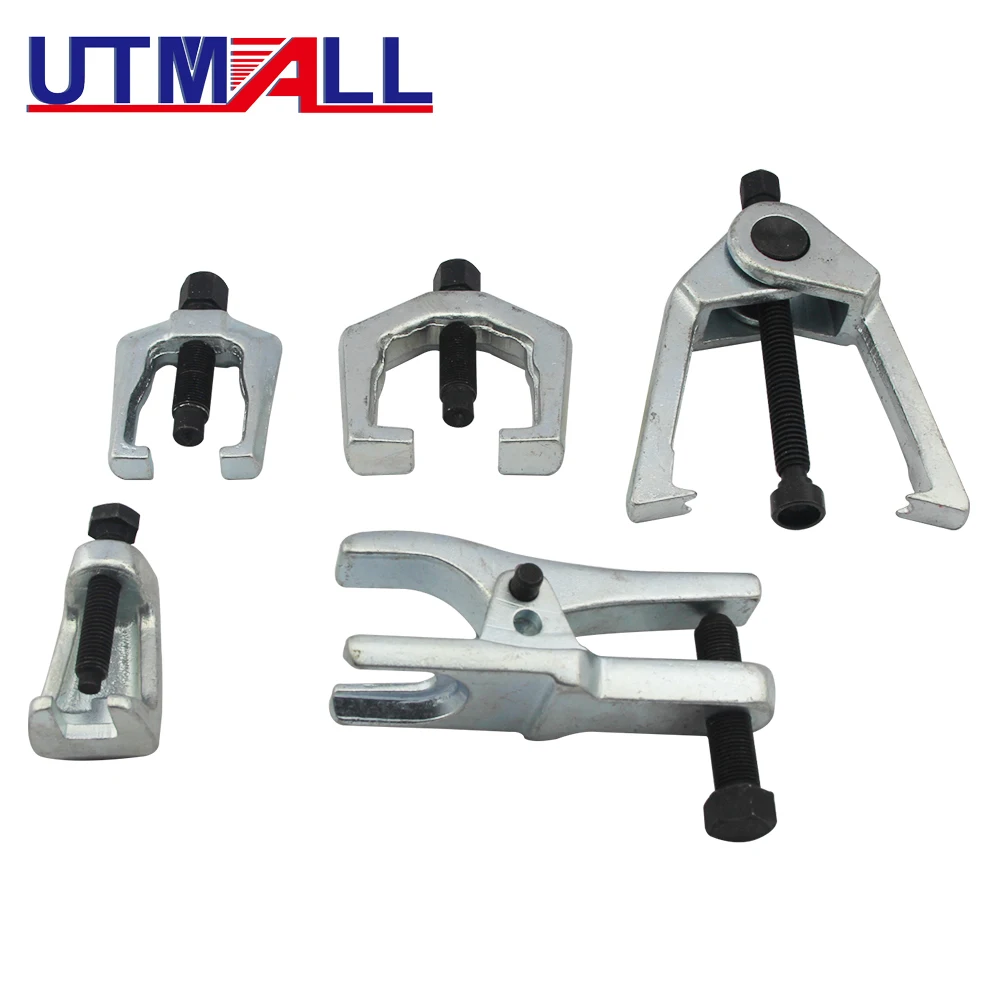 5pcs Front End Service Tool Kit Pitman Arm/Tie Rod End Puller Ball Joint Separator Tie Rod Remover Car Repair Tool