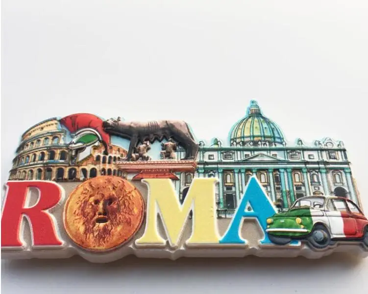 Rome Italy Fridge Magnets Travel Souvenir Refrigerator Magnetic Stickers