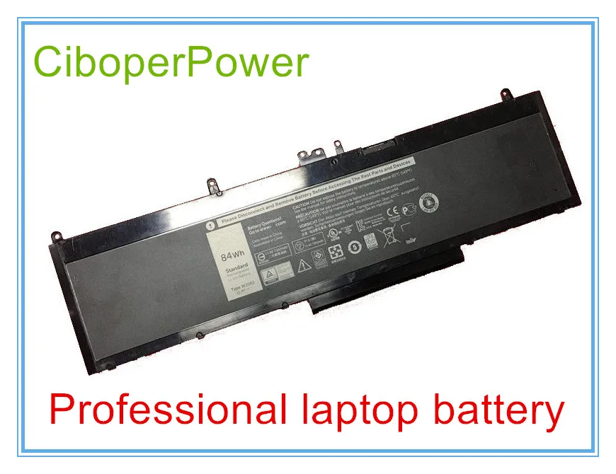 Original 11.4V 7600mAh 84Wh Laptop Battery WJ5R2 4F5YV For 3510