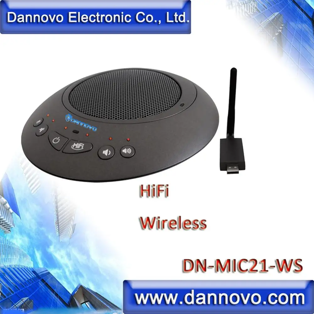 Free Shipping: DANNOVO 2.4G Microphone for Video Conferencing, USB Speakerphone,Eco Cancellation,for Windows,MAC,Skype,Lync