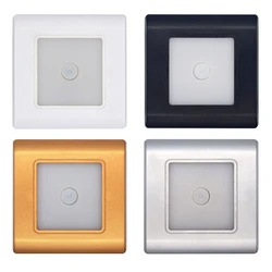 SANDIY Sensor Light Recessed Wall Lamp Nursery Footlight PIR Motion Sensor Sconce for Step&Stair Kitchen Living Room Decor Gold