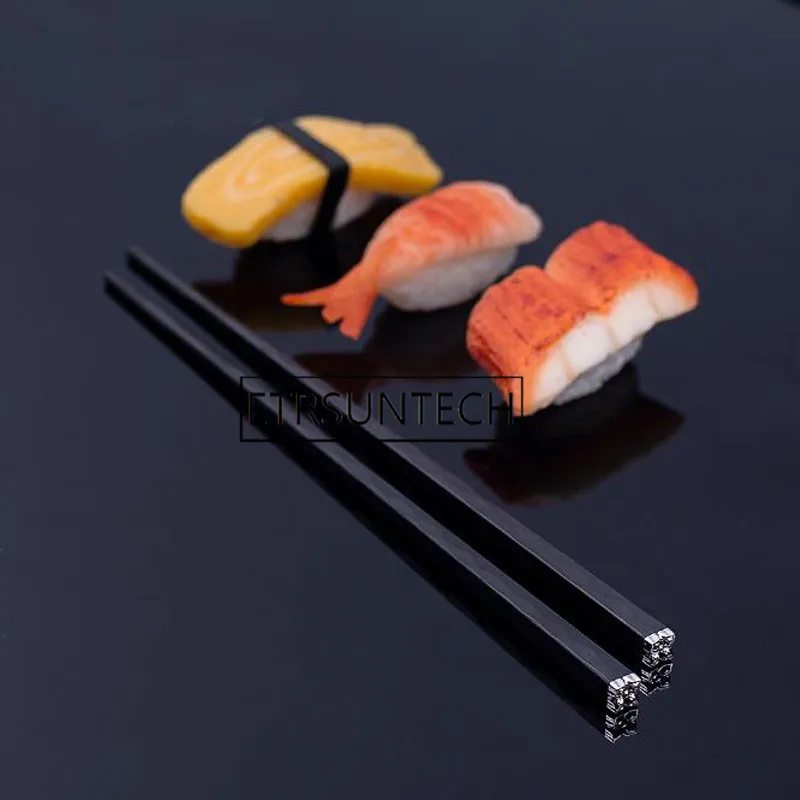 100pairs Chopsticks Chinese Japanese Non-Slip Sushi Hashi Chop Sticks Gift Hotel Kitchen Tableware Household Dinnerware Cutlery