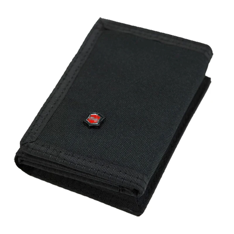 

Brief Multifunctional Men's Canvas Student Wallet Zipper Short Magic 3 Fold Design Men Purse 2 Colors 11.5*8cm X103