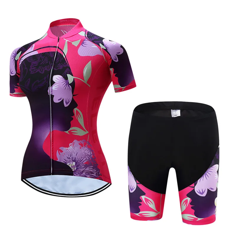 

Teleyi Women's Cycling Jersey Sets Summer MTB Bike Jersey Clothes Maillot Quick Dry Bicycle Cycling Clothing Ropa Ciclismo