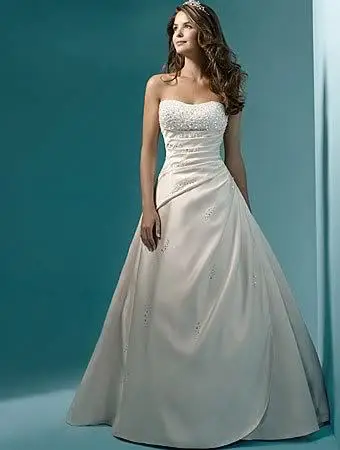 Wholesale Vestido De Noiva  Classic Design Perfect Casamento Pearl A line Strapless Robe De Mariage Wedding Dresses