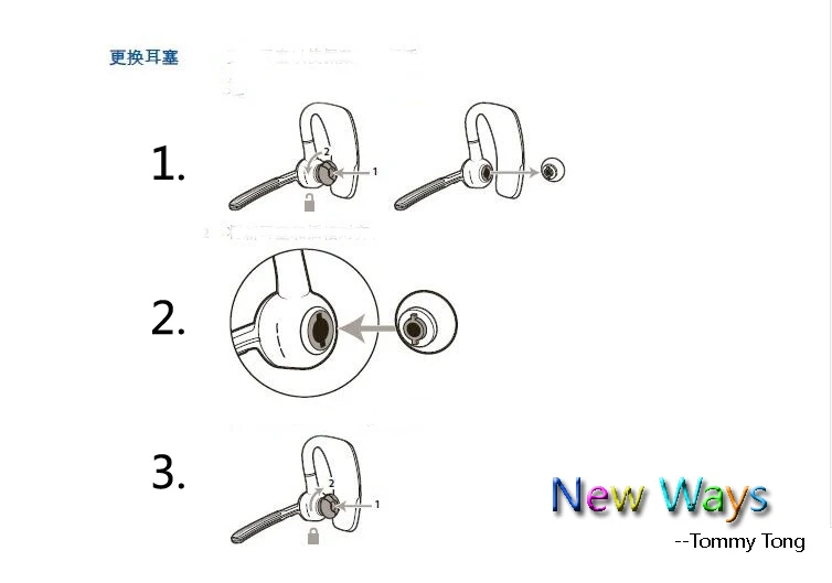 سماعة بلوتوث من Plantronice Voyager Pro + HD من السيليكون داخل الأذن تغطي سماعة أذن وسماعات أذن وسماعات أذن وسدادات أذن