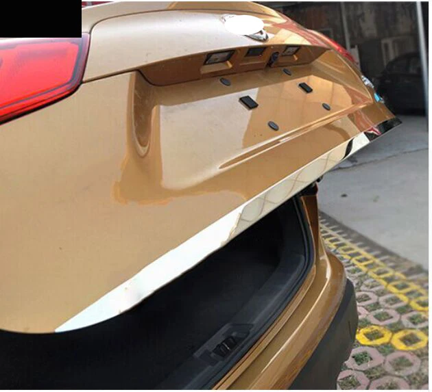 

2014 2015 2016 FOR Nissan QASHQAI CHROME REAR TRUNK BOOT TAILGATE DOOR COVER STYLING TRIM MOLDING EDGE STRIP GARNISH