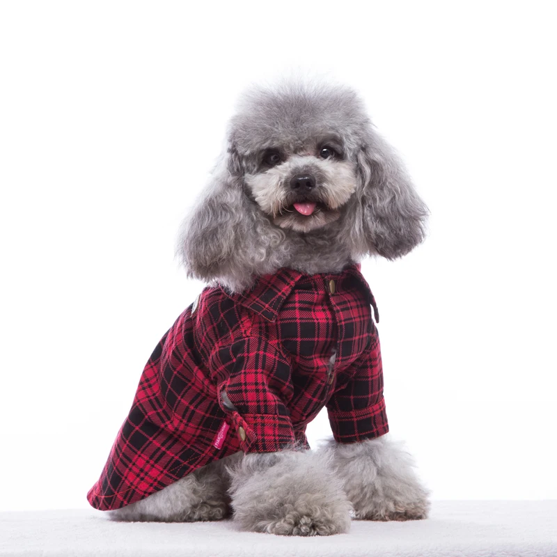 Heve You Dog Clothes for Small Dogs Puppy Chihuahua Coat Jackets Plaid Pet Costumes Large Dog Clothing Cat Shirt XS~XXL