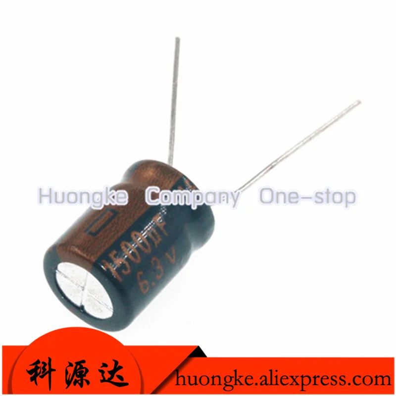 5pcs/lot 6.3v 3300uf 10*20MM aluminum electrolytic capacitor   1000UF 8*12  1500UF 10*13  2200UF 10*20  2700UF 10*20mm