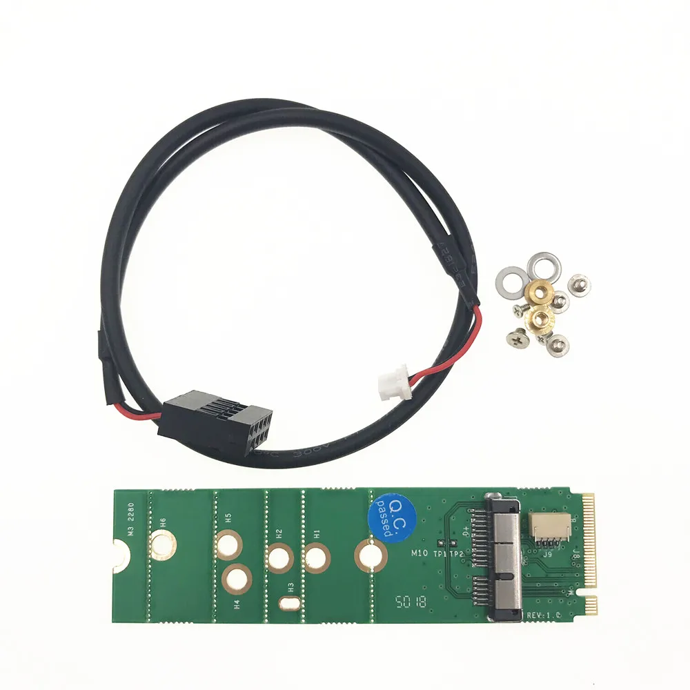 

BCM94360CD BCM94360CS2 BCM943224PCIEBT2 12+6 Pin Support Bluetooth Wireless Card Module to M.2 NGFF Key M Adapter for Mac OS