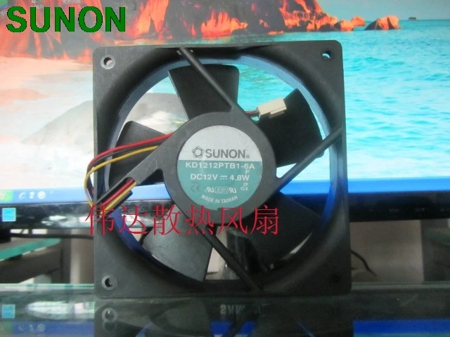 

For Sunon 12cm KD1212PTB1-6A 12V 4.8W 12025 12v brushless dc fan motor cooling radiator