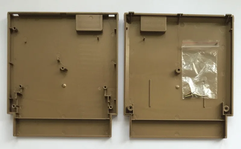 الذهبي اللون 72 الدبابيس لعبة خرطوشة استبدال البلاستيك قذيفة ل nes وحدة