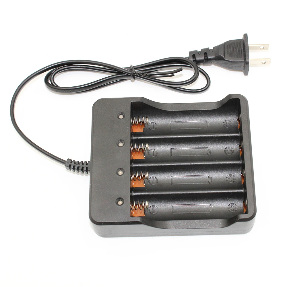 1Pcs 4 slots smart charger li-ion battery charger HD-007B for LED Flashlight 4 x 18650 Li-ion batteries with US/EU plug