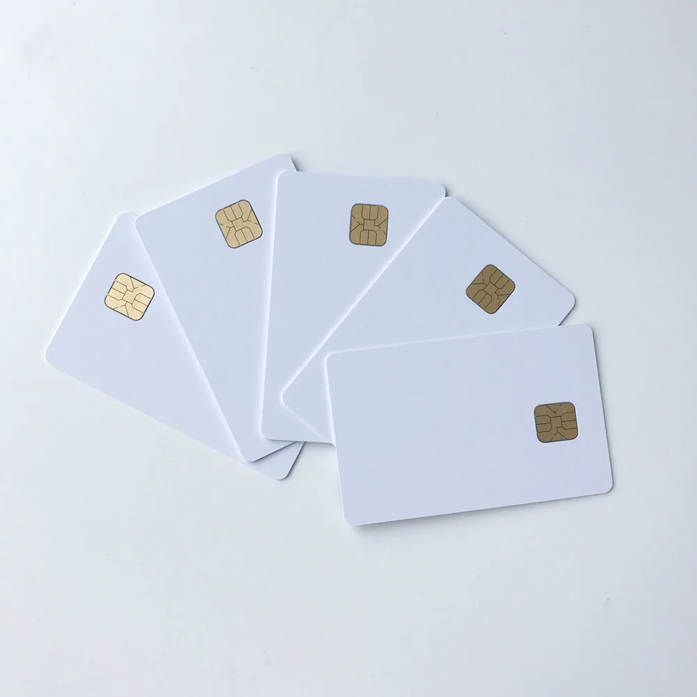 

50pcs/lot blank inkjet printable SLE4428 chip card contact pvc card credit card size print by epson or canon inkjet printers