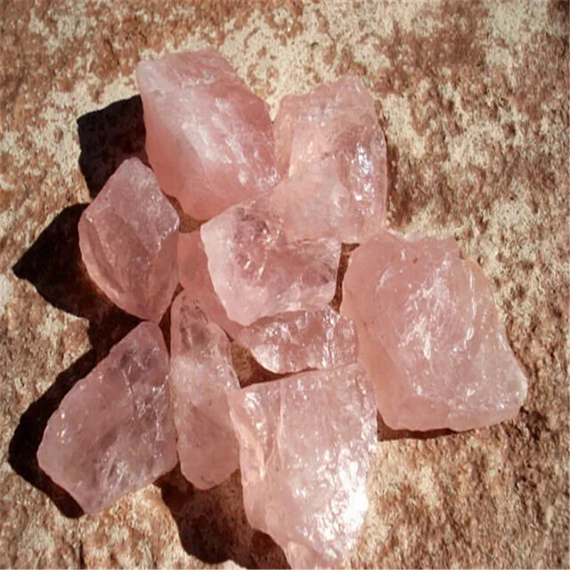 200g drop shipping love gemstone natural raw rose quartz crystal gemstone reiki healing pink gemstone crystal chunks meditation