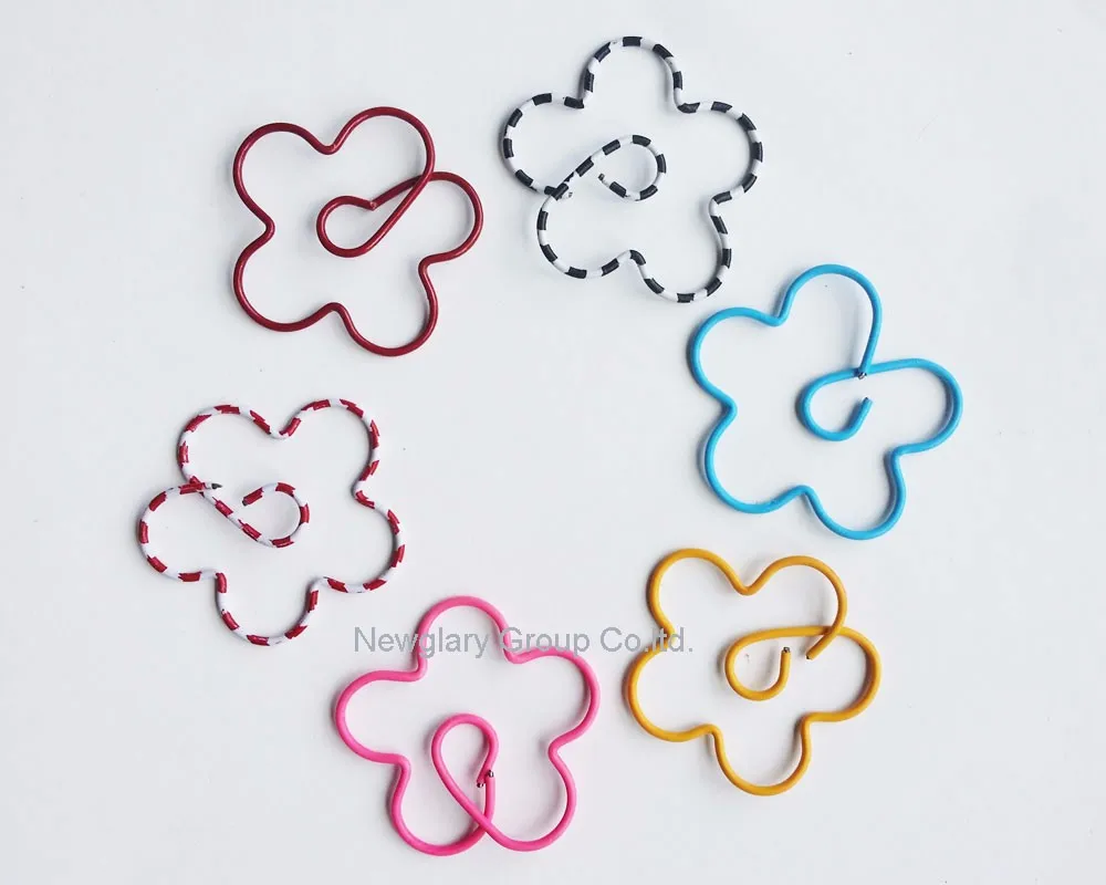 100pcs/lot   Plant  Shape Paper Clips Creative Interesting Bookmark Clip Memo Clip Shaped Paper Clips for Office School Home