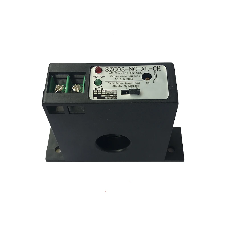 AC current induction switch AC0-200A transformer self powered normally open /closed switch current PLC control SZC03-NO-AL-CH