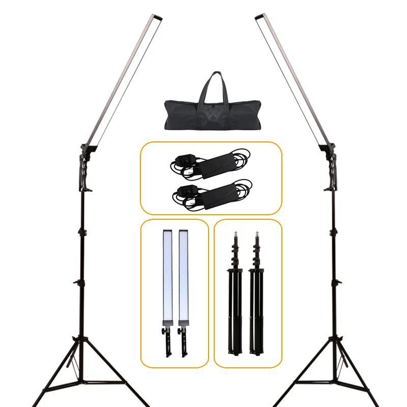 

GSKAIWEN Professional Dimmable Photography Light Studio Phone Video LED Lighting Lamp With Tripod Stand For Camera Shooting