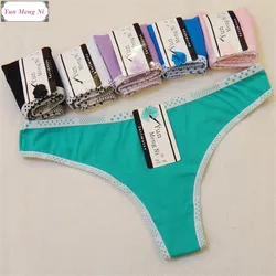 New Style 5pcs/Lot Women's Underwear Fashion Sexy Cotton T Pants Ms. Thong Passion Panties Girl Briefs 87289