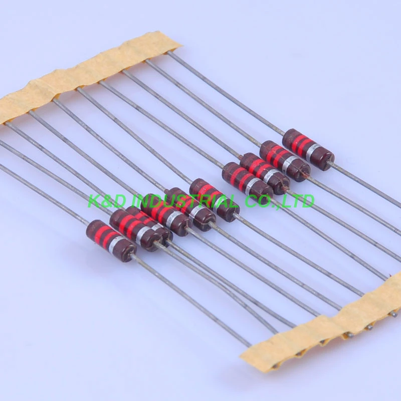 Винтажный резистор из углеродного волокна, 10 шт., 0,5 Вт, 1,2 K Ом