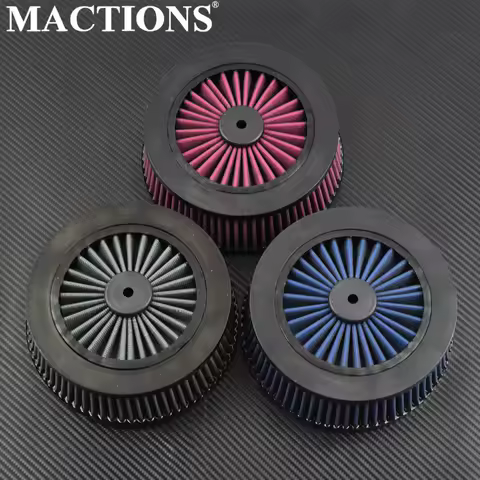 Grey Red Blue Filter Element Repalecment For Harley Sportster 883 1200 XL Touring Road King Glide FL Softail Dyna Fat Boy Ultra