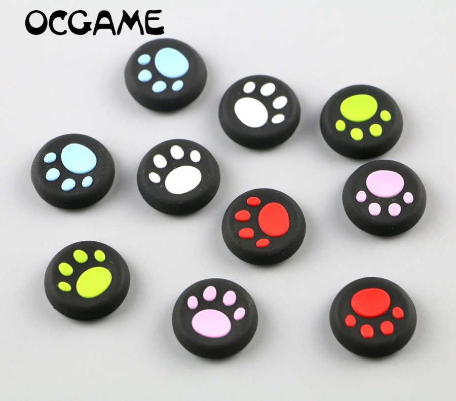 50 stuks Cat Paw Thumb Stick Joystick Siliconen Grip Caps voor PS4 PS3 Xbox 360 One Controller