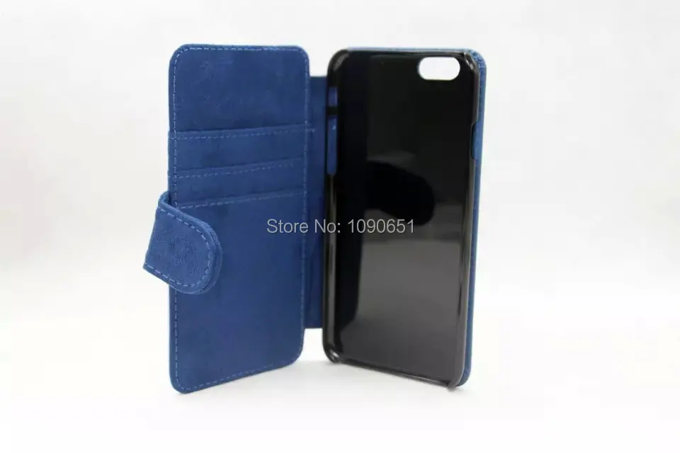 High quality New for iPhone6 sublimation flip leather case for iPhone 6 6s book case 2D blank cover 150pcs