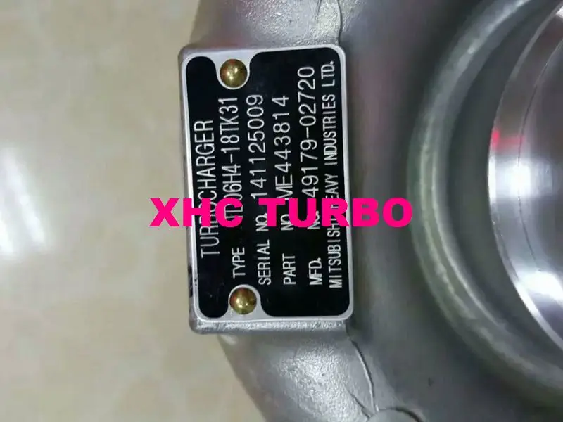 NEW GENUINE MHI TD06H4 49179-02720 ME443814 Turbo Turbocharger for KATO HD1230 HD1430 Excavator Mitsubishi Fuso 6M60T 7.6L 278HP