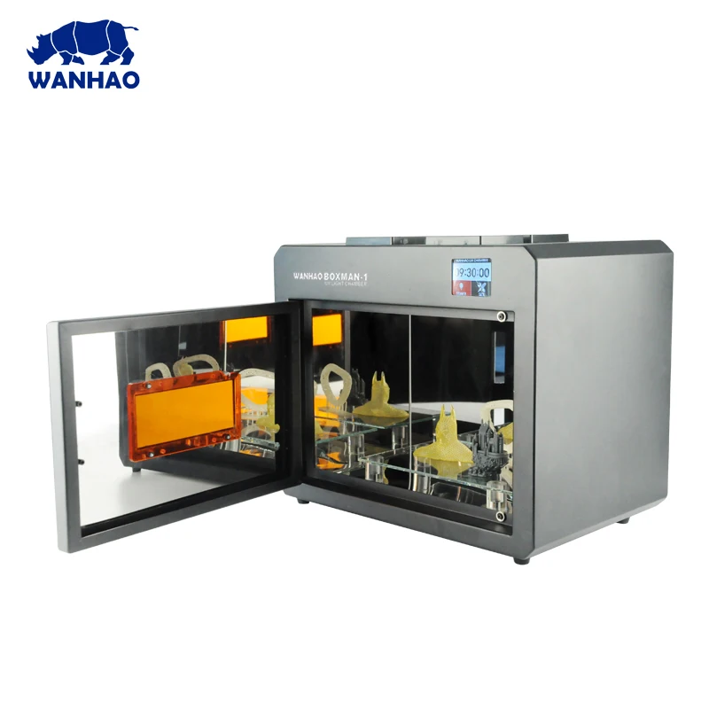 2018 WANHAO  NEWEST Efficient  UV CURING Box for your DIY 3D printer model with Touch LCD screen