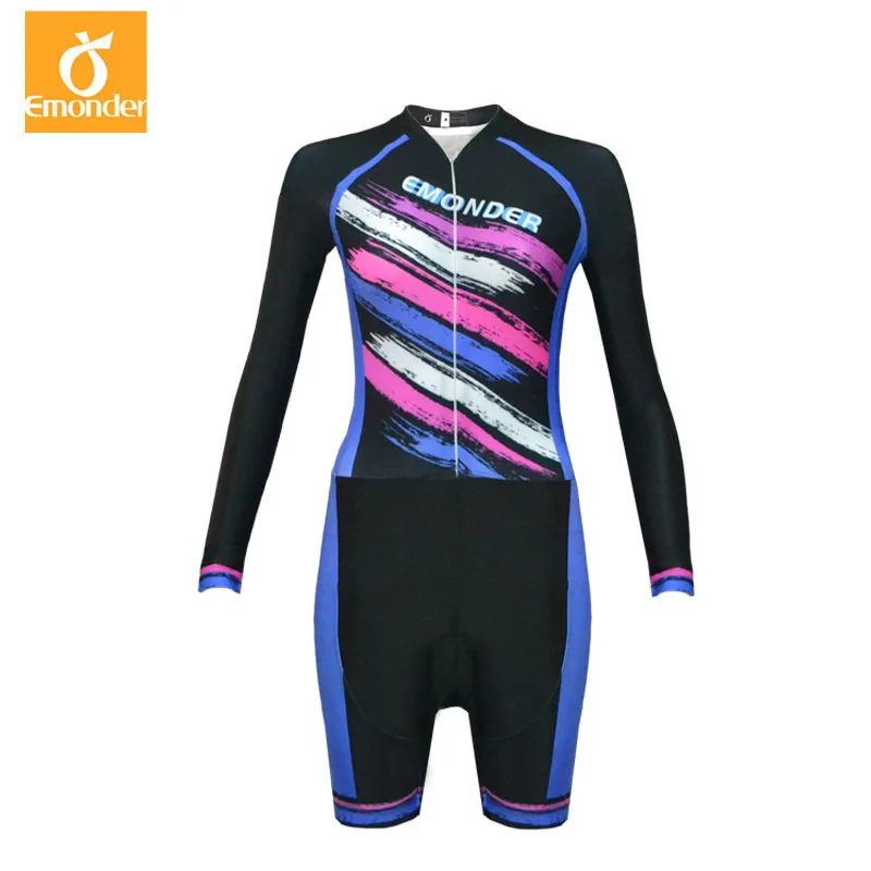 Pro Team Cycling Skinsuit Women Triathlon Sports Cycling Clothing with 3D thin pad Ropa De Ciclismo Maillot tights sportwear