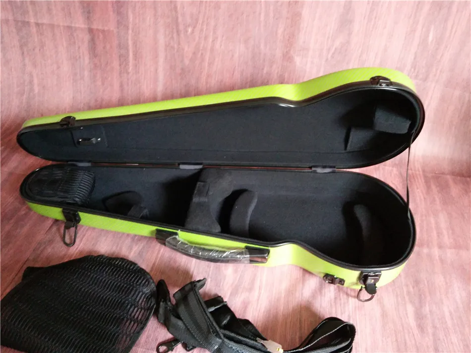 4/4 violin  case  composite carbon fiber case with bow holders & straps red color  black blue white