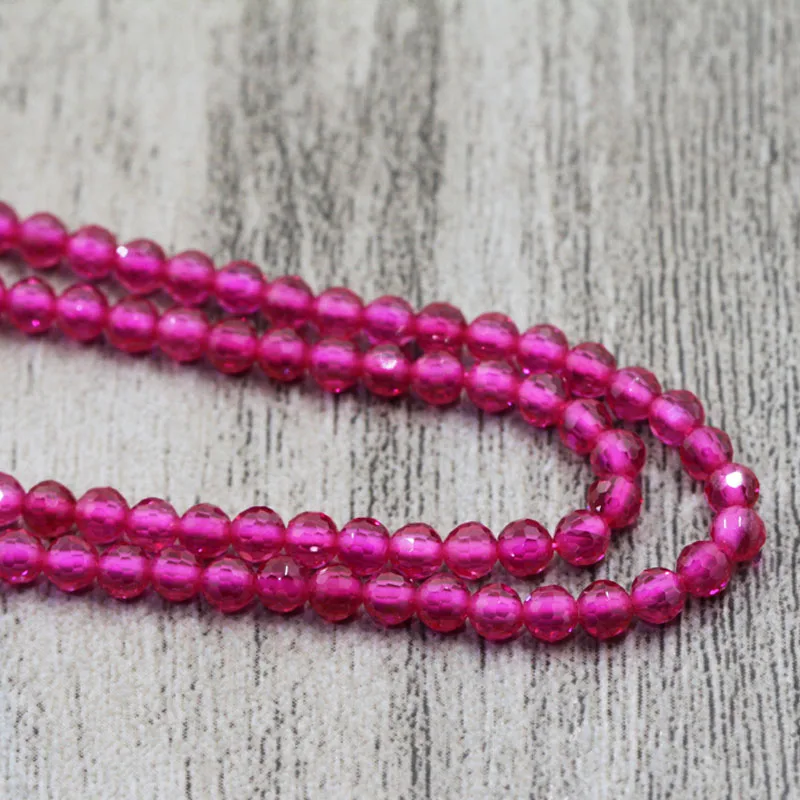 Fashion 1 Strand 15 Inch Natual Red Corundum Faceted Roundel Cut Beads Red gems Shining Gem Stone Micro Size 2mm/3mm