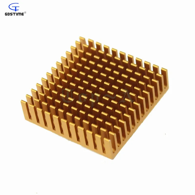 Gdstime 10 pcs Aluminum Heatsink 40mm x 11mm Cooling Fan Heat sink Radiator for LED Power Memory Chip IC Transistor 40X40X11mm