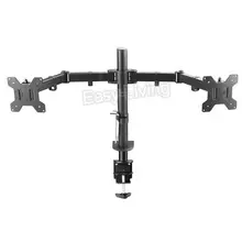 Dual Monitor Clamp Mount 10-27 Inch 360 Rotation #4